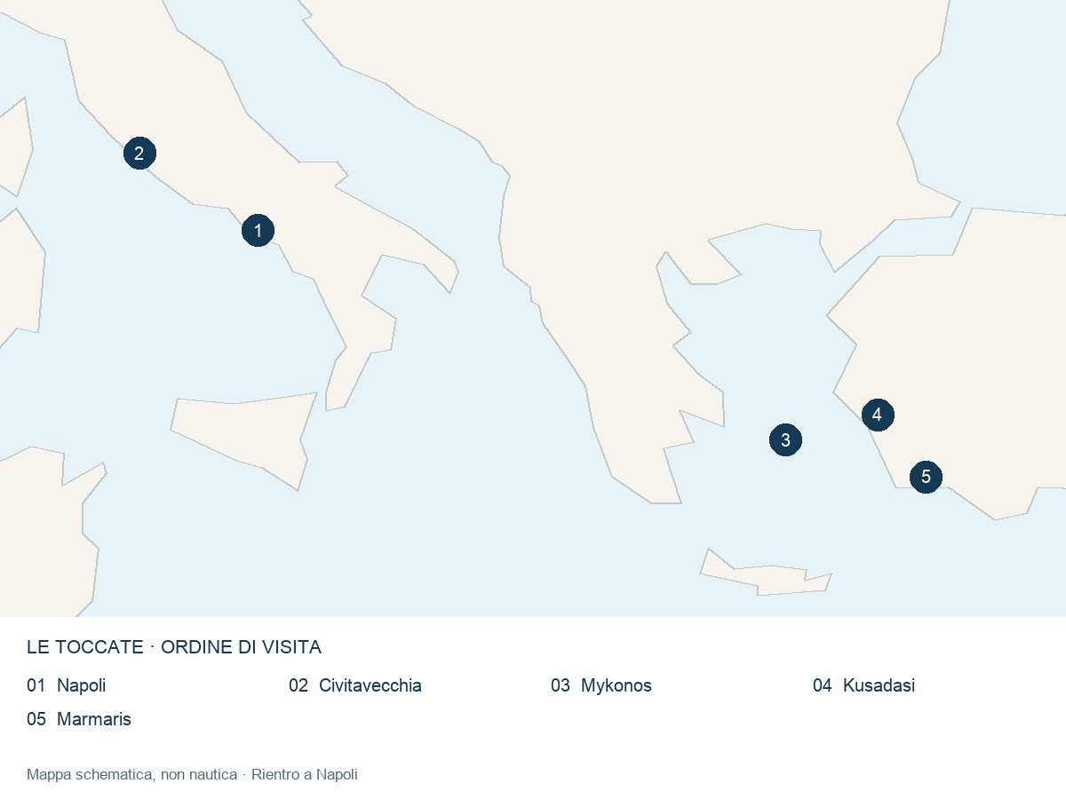 Mappa delle toccate: GRECIA E TURCHIA