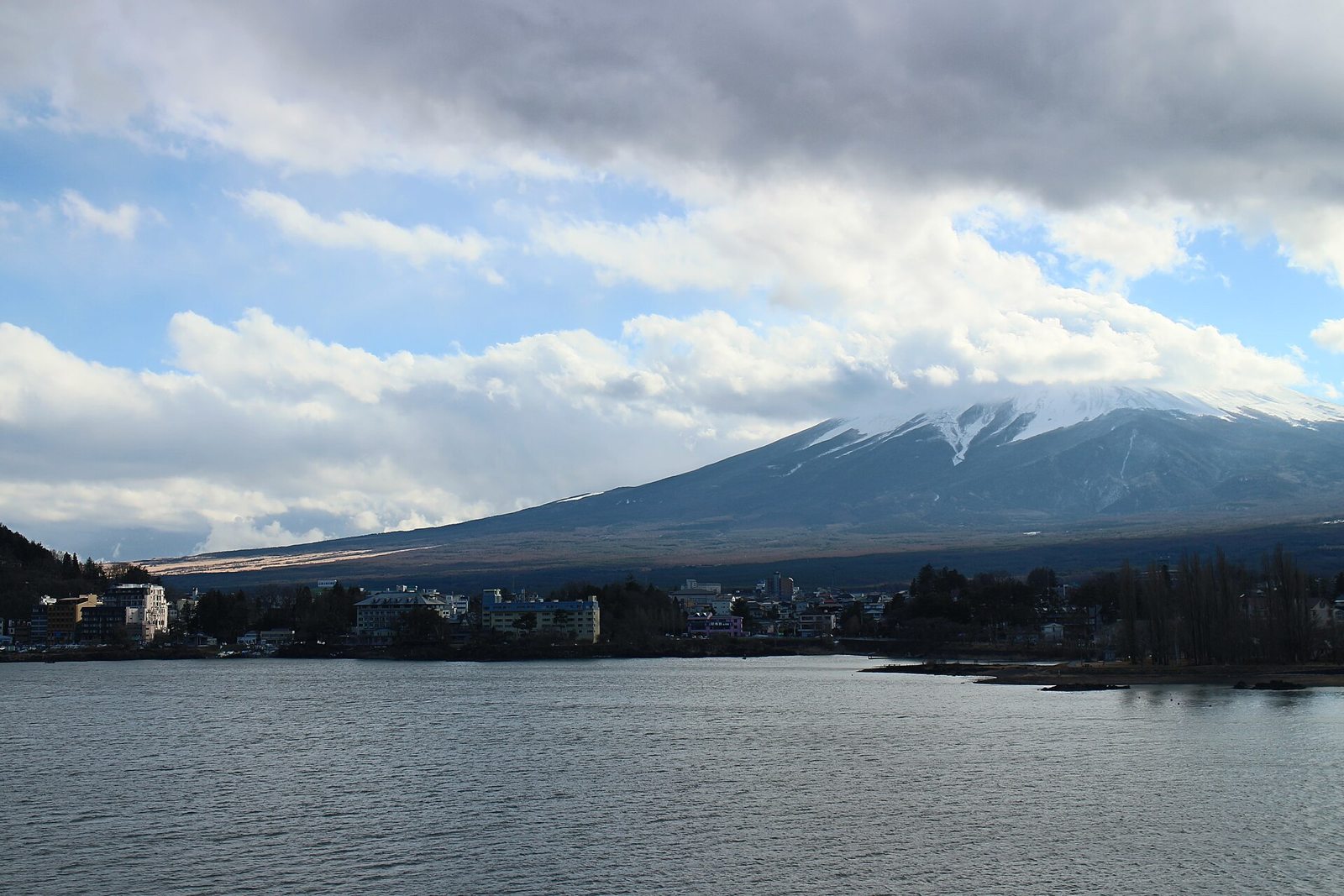 Monte Fuji dal lago Kawaguchi